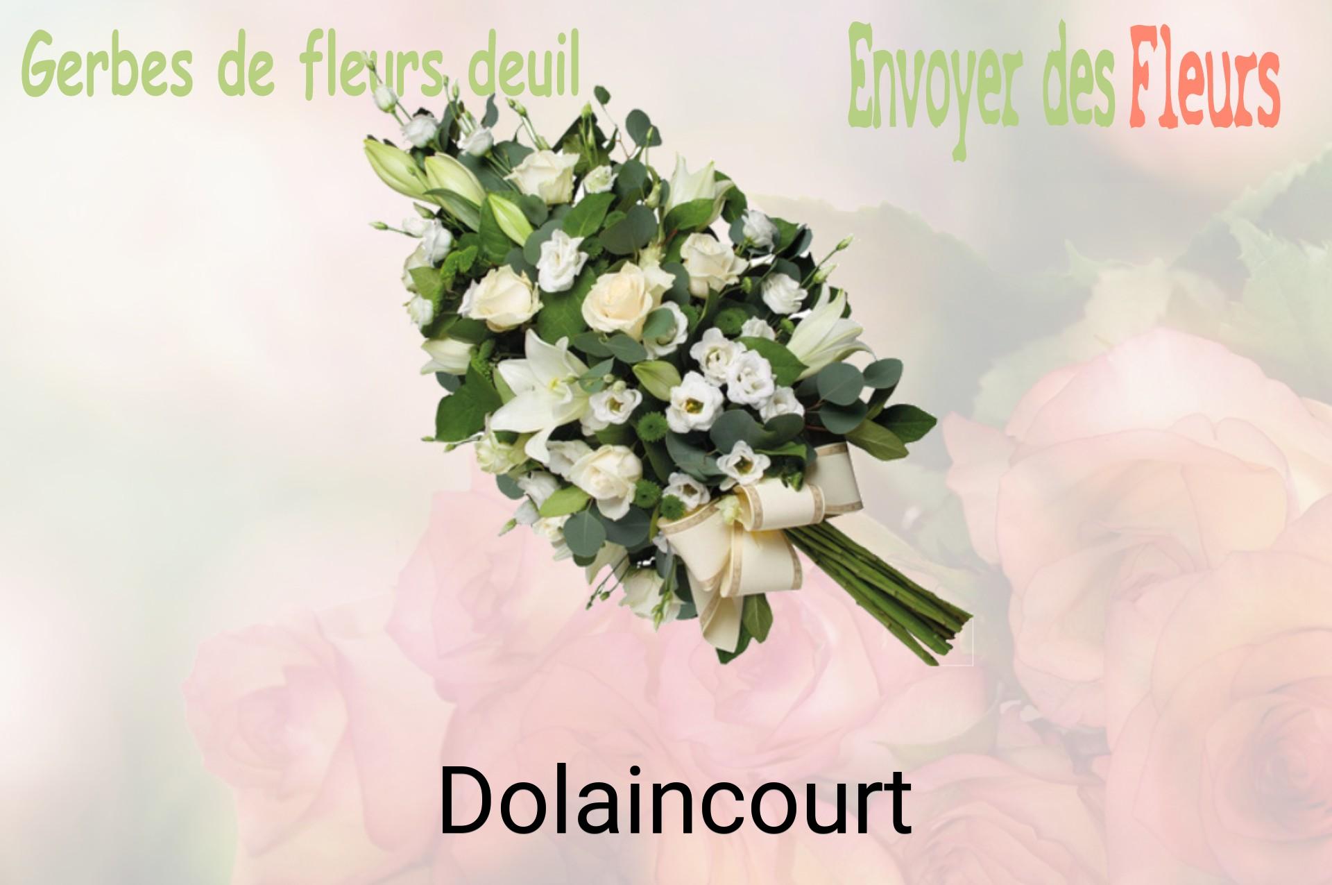 Gerbe de fleurs de deuil livrée à Dolaincourt